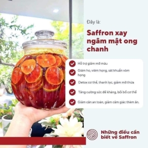 Nhuỵ hoa nghệ Tây ngâm mật ong