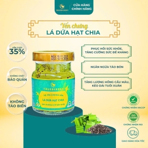 Tổ yến chưng lá dứa hạt chia